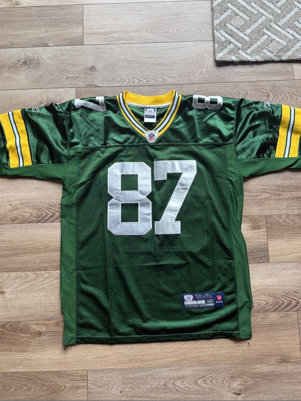 Green Bay Packers Men’s Reebok NFL Jersey, #87 Jordy Nelson
